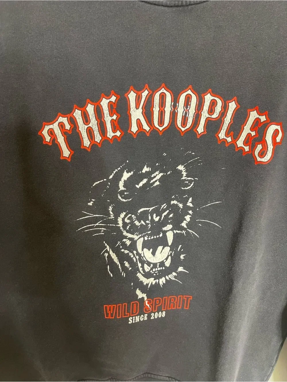$215 The Kooples The Kooples Black Panther Graphic Sweater NWT SMALL UNISEX